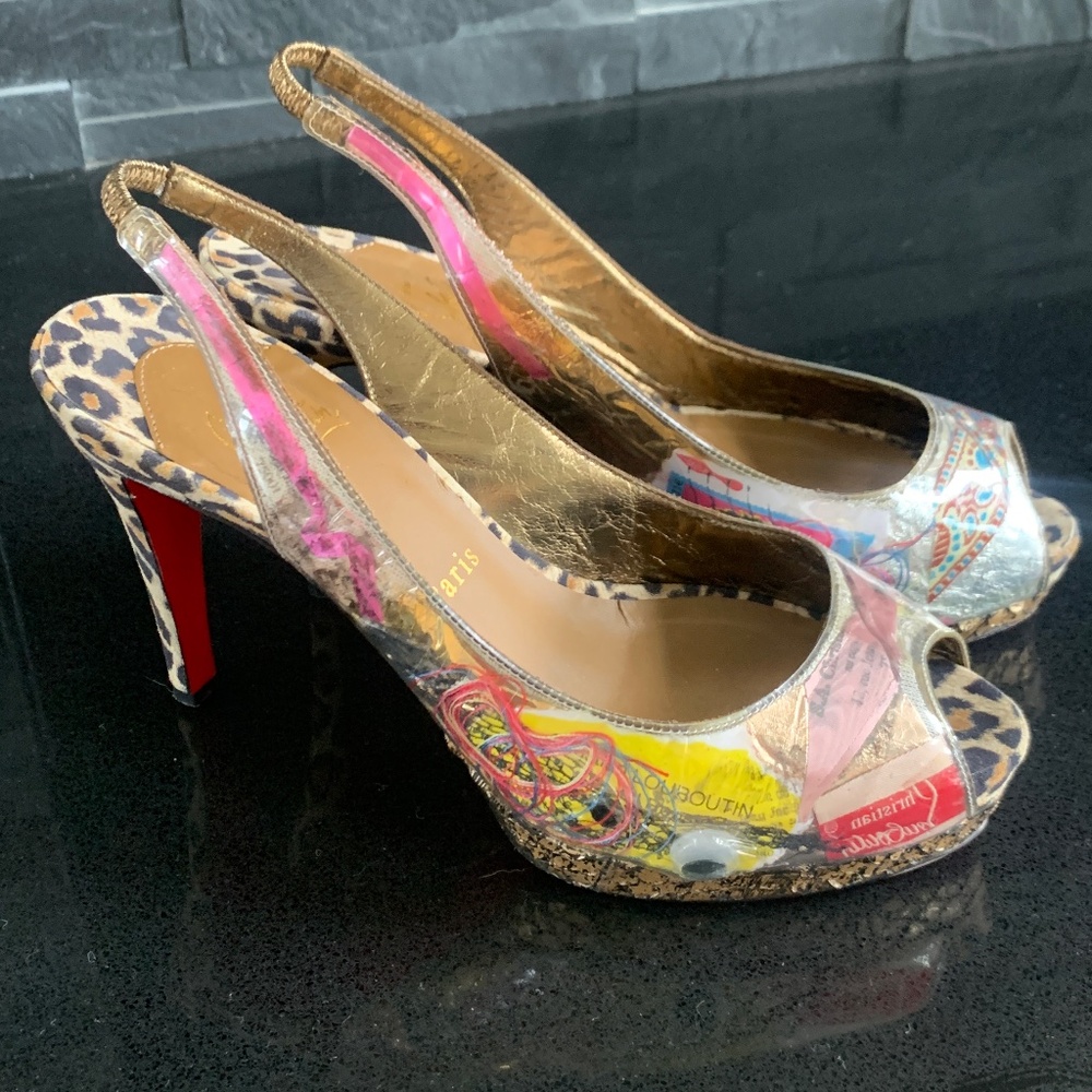 Christian Louboutin (Trash Collection) Slingback Heel